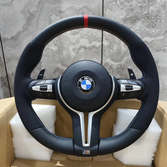 Volant BMW F20 F21 F22 F30 F31 F32 F36 M Sport Volant en Cuir Noir / Alcantara