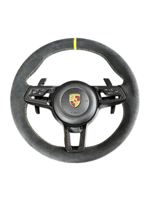 Volant Porsche GT3 Style - 911 / 718 / Cayman / Boxster - Alcantara