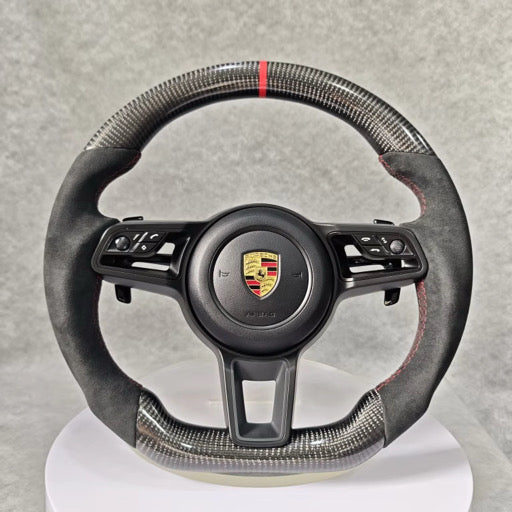Volant Sport Porsche – 911 / Cayman / Panamera – Carbone & alcantara